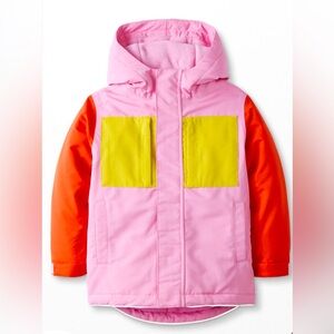 NWOT Hanna Andersson Colorblock Snow Jacket. Size 8